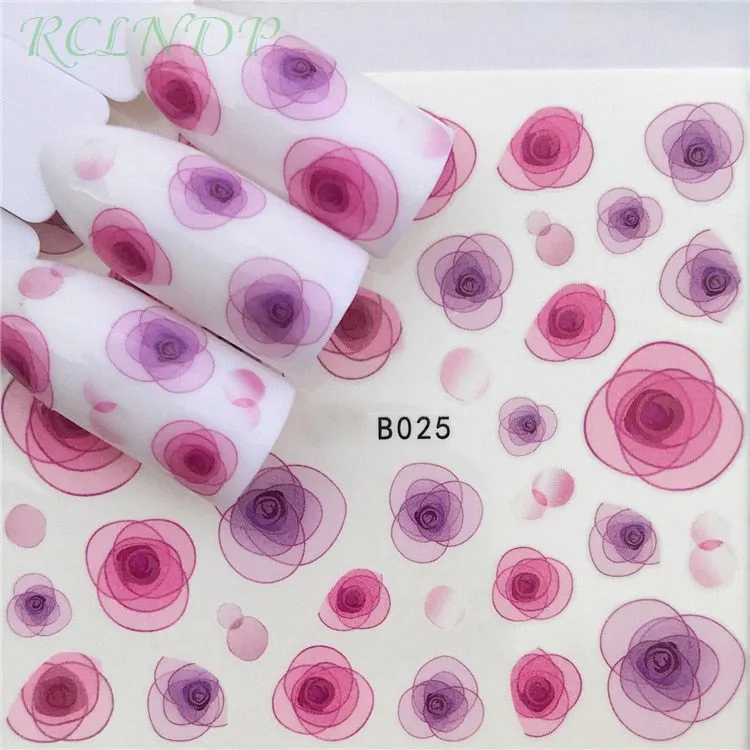 Nail sticker art decoration slider skull head Water Transfer decals manicure lacquer Accessories polish foil