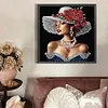 Elegant Beauty-Partial Special Shaped Diamond Painting 30*30CM
