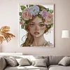 【Limited Stock Sale】Girl With Wreath-14CT Counted Cross Stitch 41*51cm/16.14*20.08in