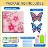 Pre-Framed DIY 3D Flapping Butterfly Diamond Painting Art Craft Kit Living Room Decor(20x20cm)