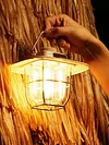 LED Camping Lamp Dimmable Retro Camping Lighting with Hook for Outdoor Equipment
