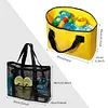 2-in-1 Mesh Beach Bag Large Beach Tote Bag Swimming Pool Travel Bag for Women