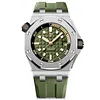 Royal Oak Offshore Diver 15720 Stainless Steel with Green Dial (42mm) Super Clone