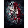 Diamond Painting-5D Full Round Drill Beauty and Skull