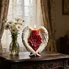 3D Angel Wing Flower Mould Silicone Wave Spiral Candle Mould Reusable Easy To Demold for Candles Soaps Crafts DIY Home Decor (Swirl Scroll)