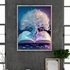 Arbre R&ecirc;veur Et Tranquille-Compl&egrave;te Rond Diamant Peinture-40X50CM
