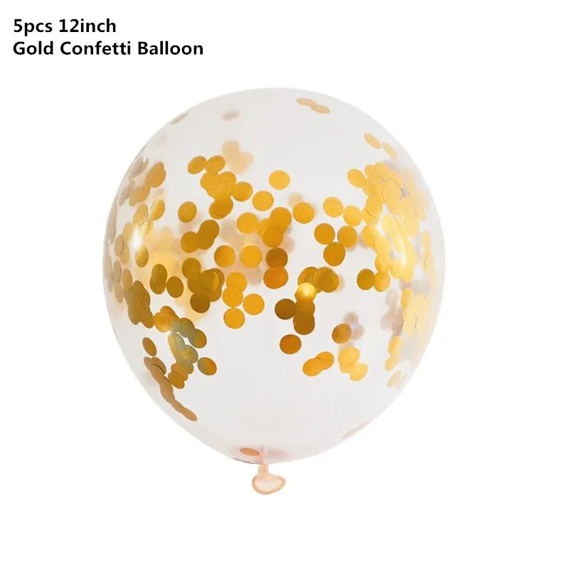 Black Gold Happy Birthday Banner Balloons Helium Number Foil Balloon for Baby Boy Kids Adult 18 30 Birthday Party Decorations