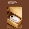 The shoe drying machine is foldable and retractable. The intelligent blue light dehumidification shoe drying device can deodorize, automatically shut down and time, with folding design and intelligent panel