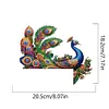 (US Local)Peacock  Diamond Painting Door Corner Sign DIY Door Frame Decoration