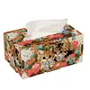 Wooden Colorful Pattern 5D Diamond Painting Tissue Holder Diamond Art Tissue Box