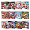 12Pcs Diamond Painting Christmas Greeting Cards Christmas Cards