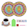 2pcs/set DIY Diamond Painting Special Shape Acrylic Alphabet Coaster Kit