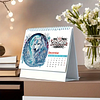 2026 DIY Special Shape Desktop Diamond Standing Calendar for Bedroom Living Room