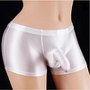 Men's shiny silky high elastic underwear cremaster scrotum breathable tight underwear
