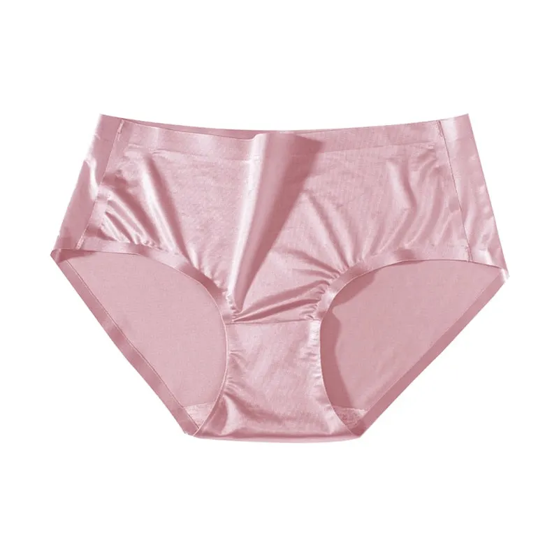 1 Pcs Seamless Underwear For Women Ice Slik Female Briefs Sexy Mid Rise Panties High Quality Ladies Briefs 2021 New BANNIROU