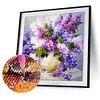 Lavender Vase - Full Round Diamond Painting  30x30cm