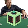4 Sides Cube Timer with 1.4in Display Digital Countdown Stopwatch Timer 5-Level Brightness No Battery for Poker Casino Chess Tournament