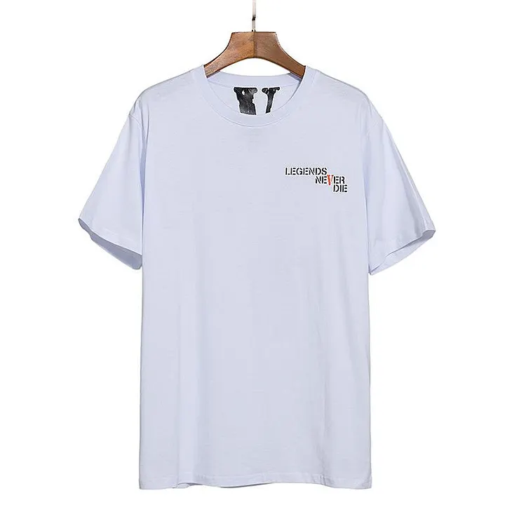 Vlone Spring and Summer Letters Men's and Women's round Neck Short Sleeve Tshirt