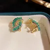 💖 49% Off -💕Fashion Cross Green Crystal Earrings