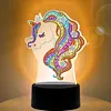 5D DIY Diamond Painting 7 Color Night Light Lamp Home Decoration Ornament Gift Kit(Unicorn)