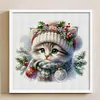 Cat - 18CT Stamped Cross Stitch - 30*30cm