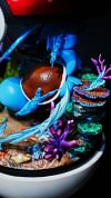 First Generation Starter Pokemon Charmander & Squirtle with LED - Pokemon Resin Statue - BallBall Studio