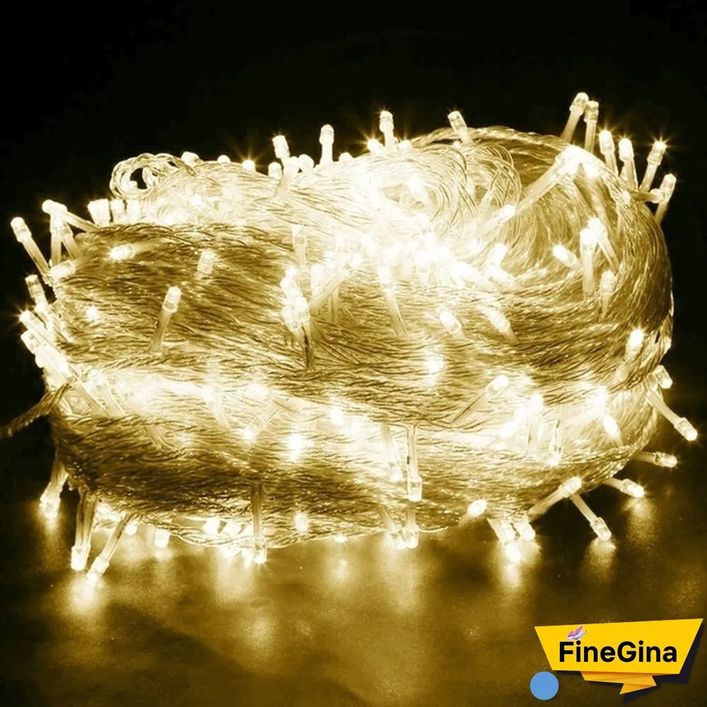 New 8 Modes Christmas Fairy Light Outdoor Waterproof AC 220V/110V 50M/20M/10M 500/200/100LED Fairy LED String Light Chirstmas String Garland For Xmas Wedding Christmas Party Holiday
