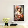 Diamond Painting-DIY Full Round Drill Flower Beauty(40*60CM）