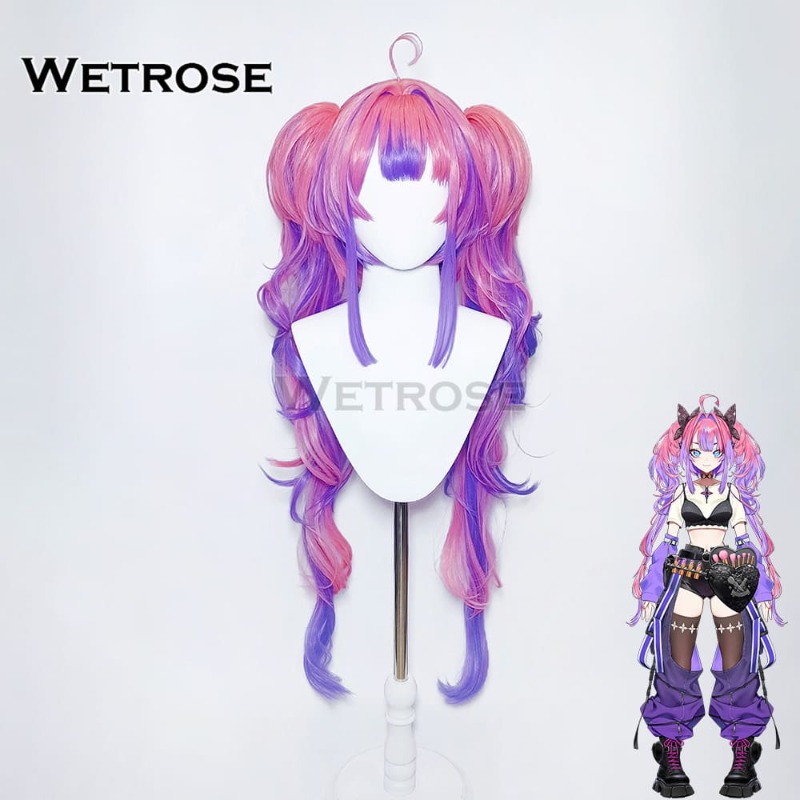 [Wetrose] In Stock Hololive FLOW GLOW Kikirara Vivi Cosplay Wig 綺々羅々ヴィヴィコスプレウィッグ