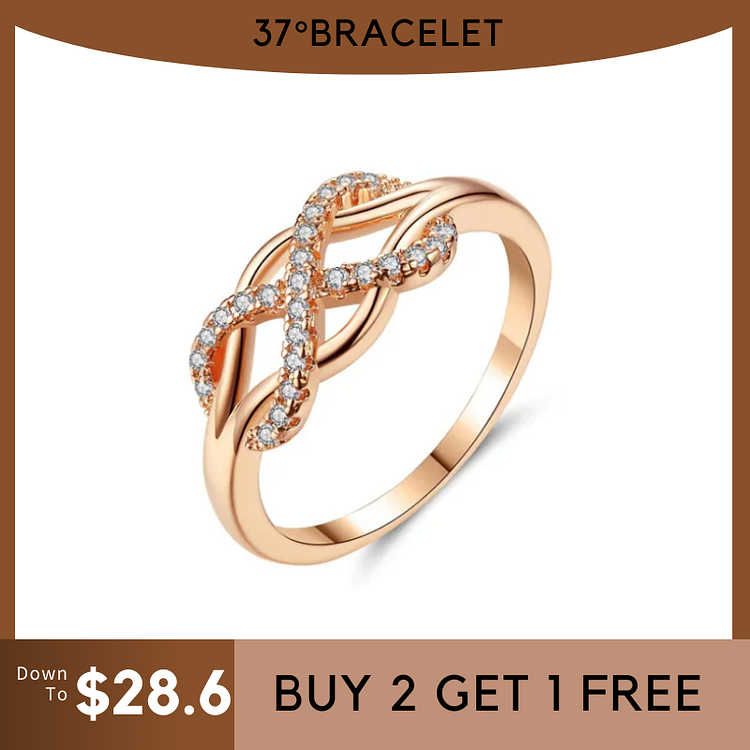 For Granddaughter - S925 Grandma and Granddaughter Forever Linked Together Infinity Cross Ring