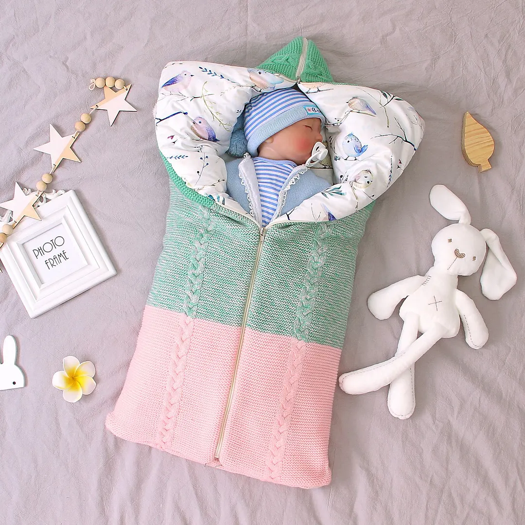 Thickened Zipper Sleeping Bag For 16-24 Inches Reborn Dolls