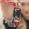 (US Local)12pcs Christmas Gnome Diamond Painting Keychains Kit DIY Diamond Art Charms