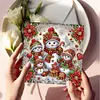 6PCS Diamond Painting Xmas Snowman Greeting Cards Congratulations Cards & Gifts