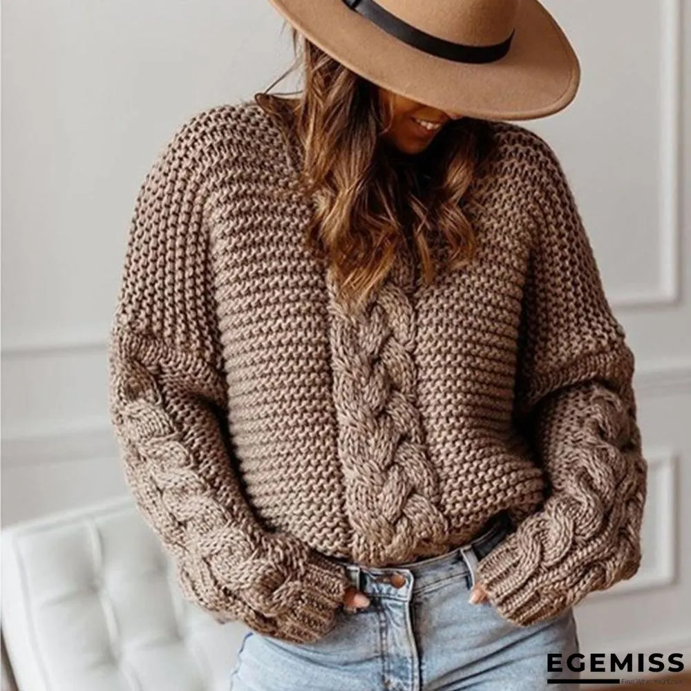 Europe and America Knitted Coat Knitted Sweater In Autumn and Winter | EGEMISS
