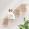Cat Stairs Wall Mounted Cat Climbing Shelf Wooden Cat Wall Steps for Cats