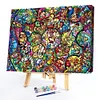 Cartoon Glass Painting-Paint By Numbers Acrylic Painting 50*40CM