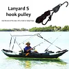 Adjustable Hanging Lanyard Tent Lamp Lifting Pulley Hook (3/8 inch Metal)