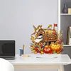 >SALE<2D Flat Print Autumn Mailbox DIY Table Top Diamond Painting Ornament Kits