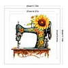 Sewing Machine-11CT Stamped Cross Stitch 45*45cm/17.72*17.72in