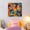 Butterfly - Full Embroidery 9 CT Stamped Cross Stitch Bead Embroidery - 40*40CM