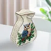 (US Local)Acrylic Wooden Owl Bag Shape Diamond Painting Piggy Bank Storage Box Kit