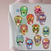 12PCS Diamond Painting Magnets Refrigerator for Adults Kids Fridge Car Kit(Skull)
