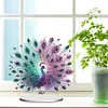 (US Local)Acrylic Special Shape Peacock Diamond Painting Ornaments Desktop Decor Kit
