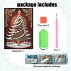 (US Local)Christmas Tree Special Shaped Diamond Painting Journal Notebook for Adults