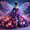 (Multi-Style)Gorgeous Dress Girl & Fairy-Full Round Diamond Painting 40*40CM