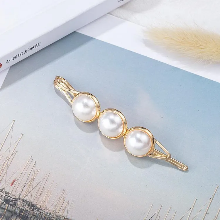 Big Pearl Hair Clips