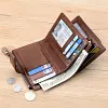 Homme Portefeuille En Cuir Multifonctionnel, Porte-Monnaie Kangourou avec Blocage RFID