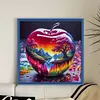 (Multi-Style) Colorful Flowers Tree-11CT Stamped Cross Stitch 45*45cm