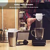 Collapsible Coffee Filter Paperless Hand Brewed Coffee Filter Cup (Black)