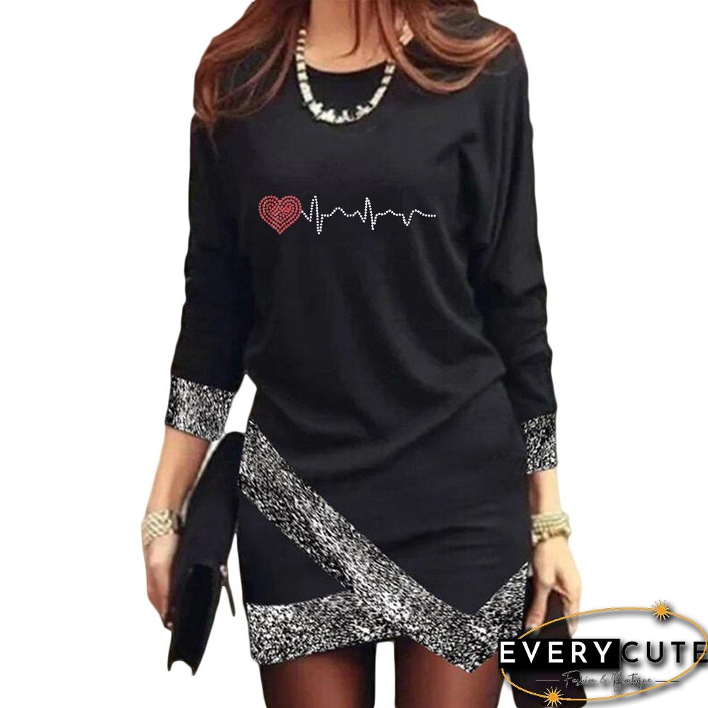 Red Heart Casual Long Sleeve Shirt